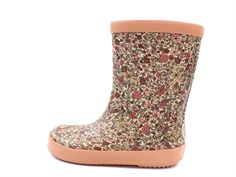 Wheat rubber boot Alpha barely beige flowers